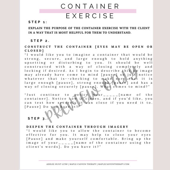 emdr scripts for therapists therapy worksheets emdr etsy canada