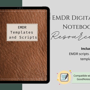 EMDR Digital Notebook with Scripts and Templates for Therapists | emdr therapy | Therapy | Counseling | grounding scripts | mental health