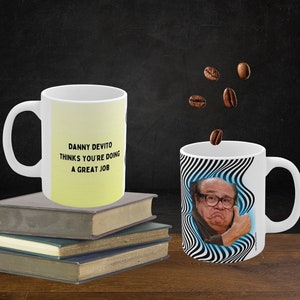 Danny Devito Coffee Mug, Danny Devito Thumbs Up, Bizarre Mug, Weird Motivational Coffee Mug, Good Job Mug, Inspirational Mug, Danny Devito