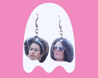 Broad City Earrings, Broad City Fan Gift, Ilana Glazer Earrings, Abbi Jacobson Earrings, Ilana and Abbi, Ilana Glazer Fan Gift, Weird Stuff