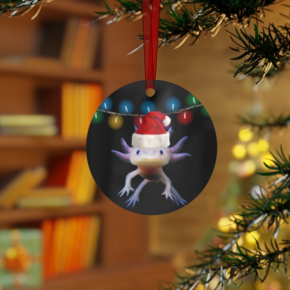 Axolotl Christmas Ornament Axolotl Wall Decor Axolotl Etsy