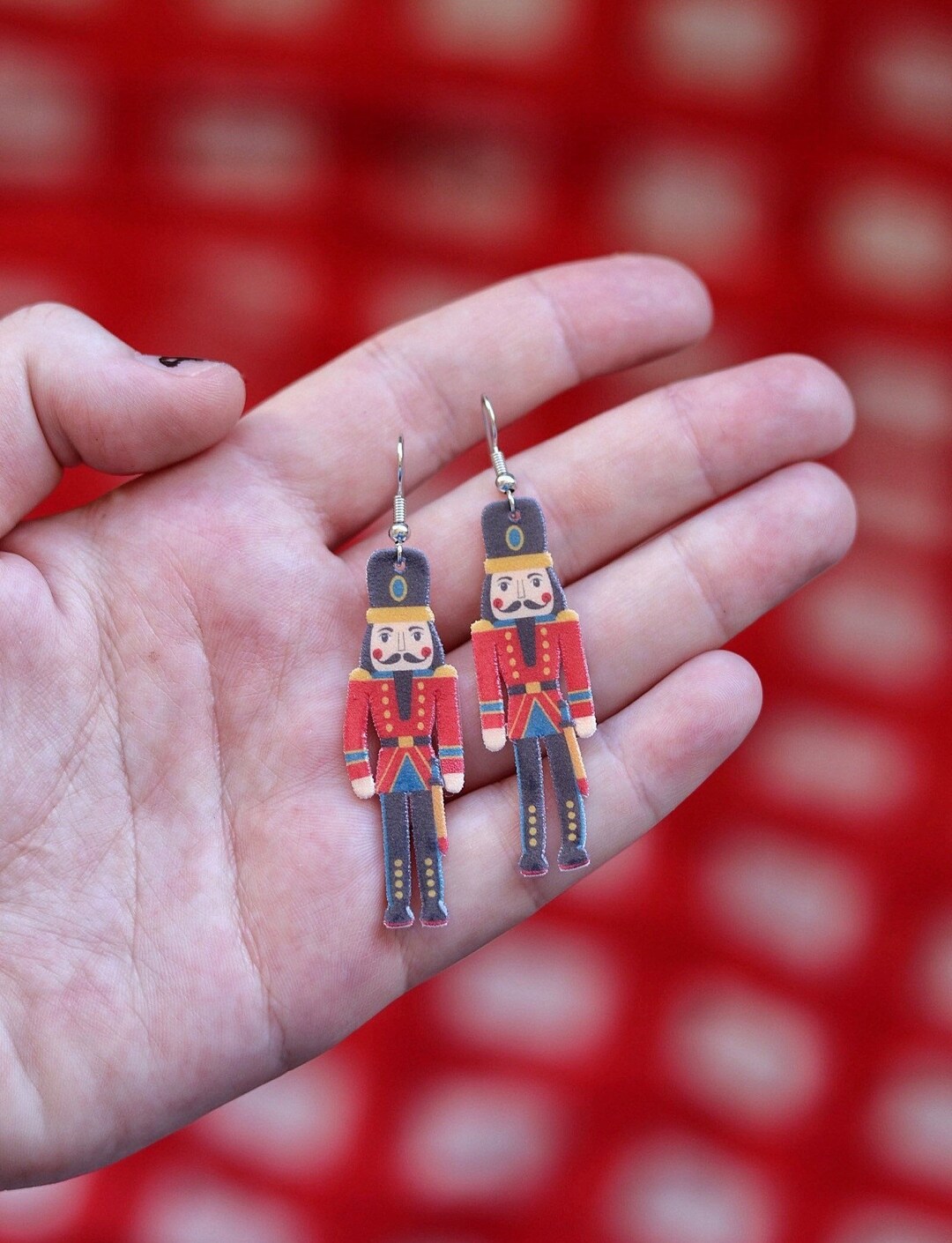 Nutcracker Earrings Nutcracker Ballet Earrings Christmas Etsy