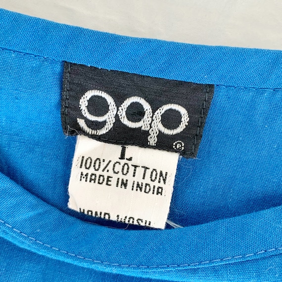 Vintage 80s GAP sleeveless color block cotton wea… - image 2