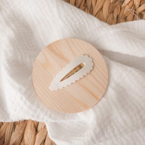 White suede snap clip | fringe clips | baby hair clips | faux suede clip | wedding hair accessory | white hair clips | soft hair clip |