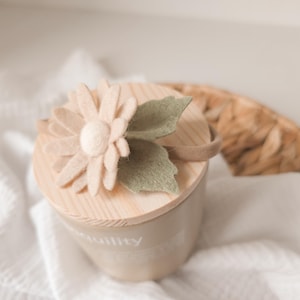 Beige Daisy flower headband or hair clip | daisy hair clips | White flower headband | spring headband | flower headbands | baby gift |