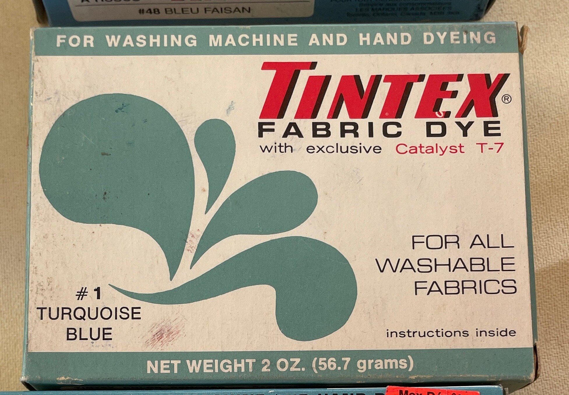 Vintage Retired Fabric Dye, Tintex/ Rit All Purpose Washing Machine and