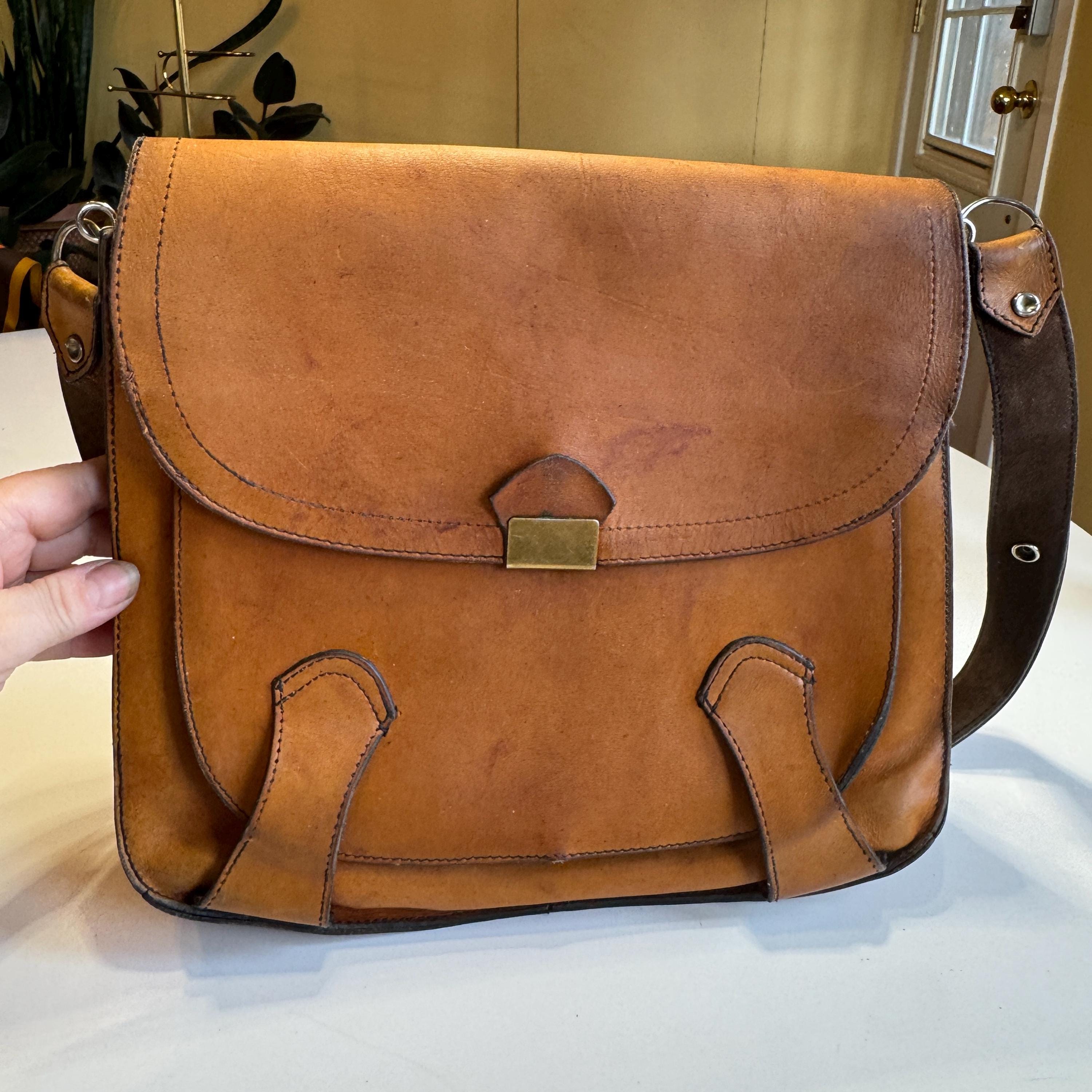 70s leather bag - Etsy 日本