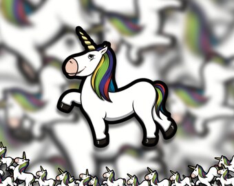 Unicorn Prancing Sticker