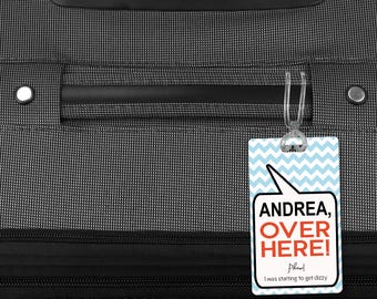 Spring is in the Air... So is travel! Funny Personalized Aluminum Luggage Tag, Travel Accessories
