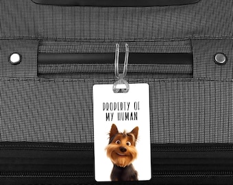 Spring is in the Air... So is travel! Custom Dog Breed Luggage Tag, Personalized Pet Travel Accessory