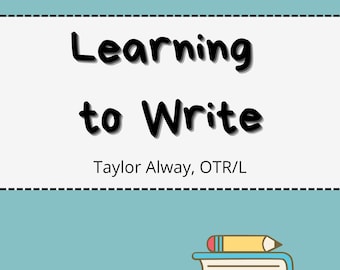Learning to Write