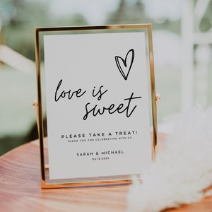 Wedding Candy Bar Sign, Editable Dessert Bar Sign Template, Printable Wedding Table Sign, Wedding Sweets Table Sign, Wedding Sweets Sign