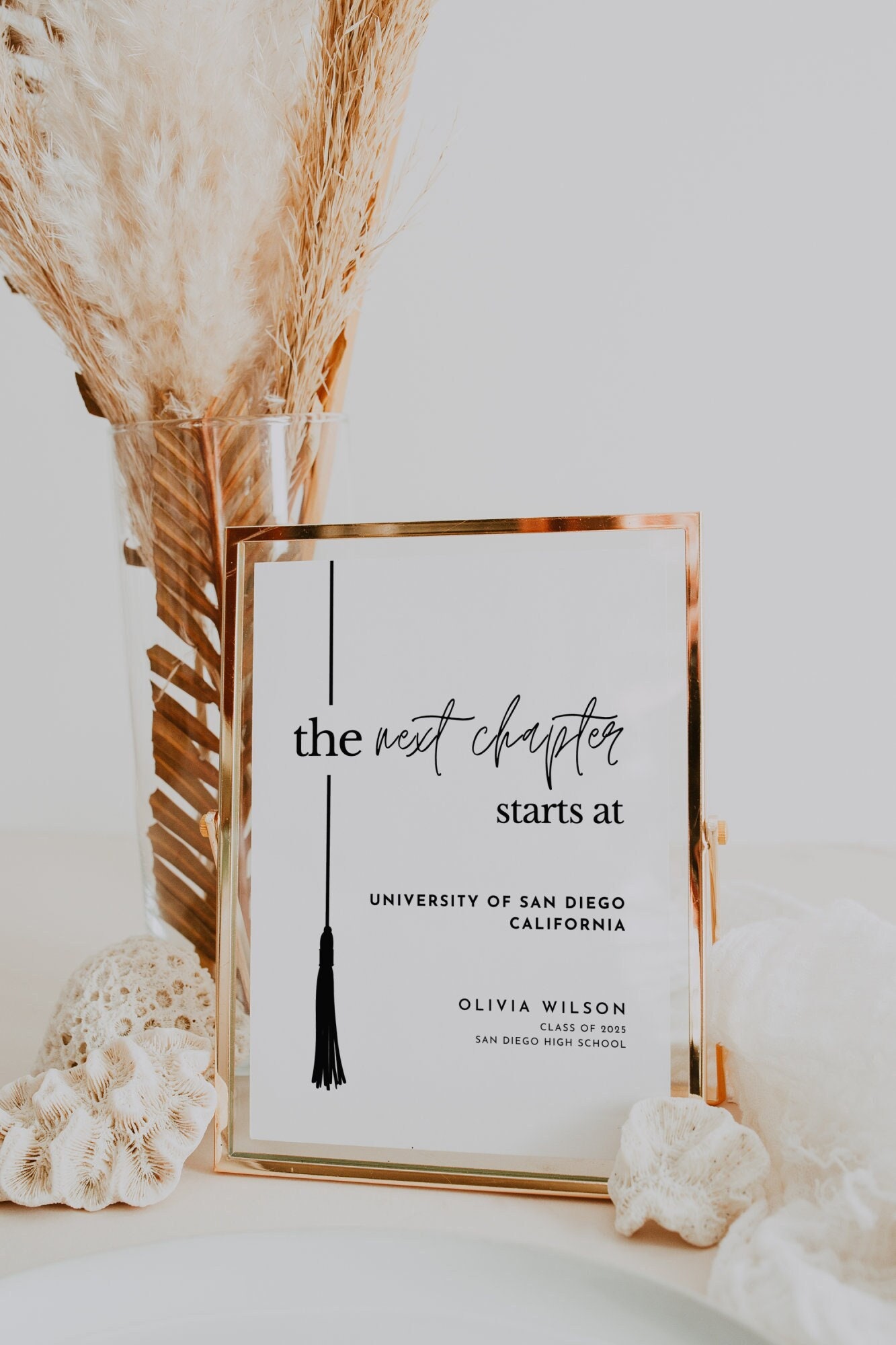 The Next Chapter Begins at Sign Template, Editable Graduation Table ...