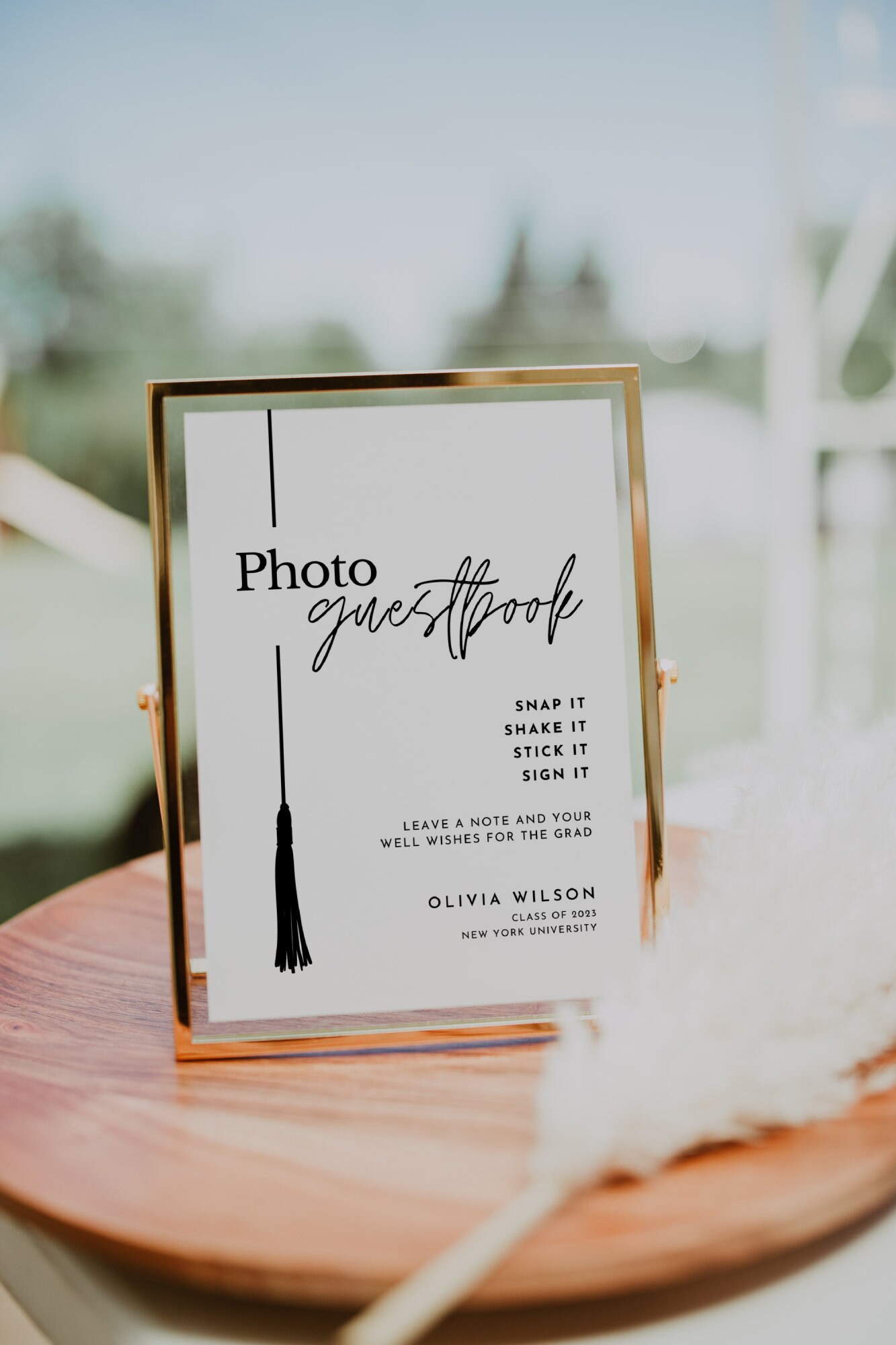 Photo Guest Book Sign Graduation Photo Guestbook Sign Etsy