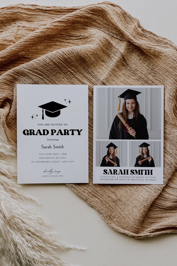 grad party card ideas Card Grading Duo