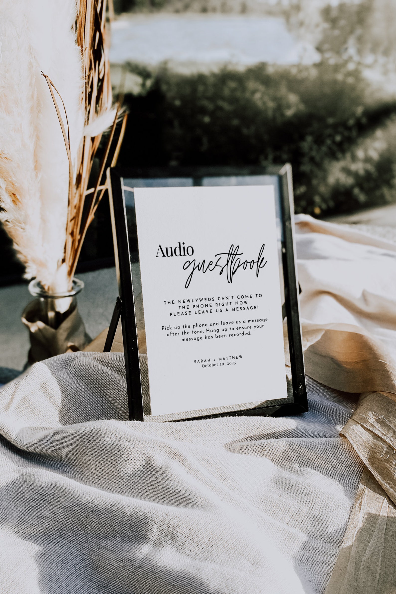 personalised audio guest book sign, wedding voicemail... Audio Guest Book Sign, Wedding Voicemail Guestbook Sign, Telephone ...