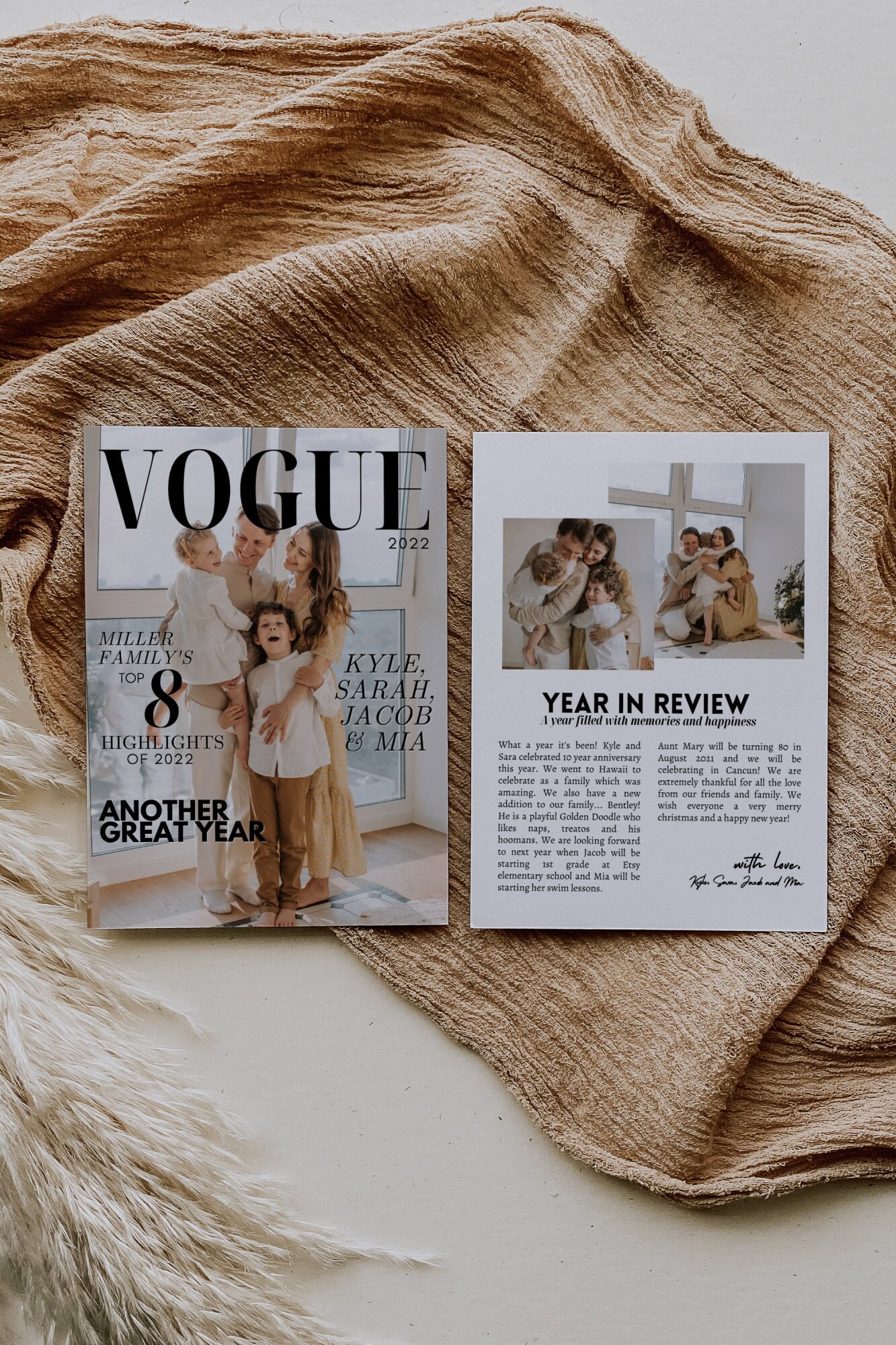 120122 Vogue magazine customizable template