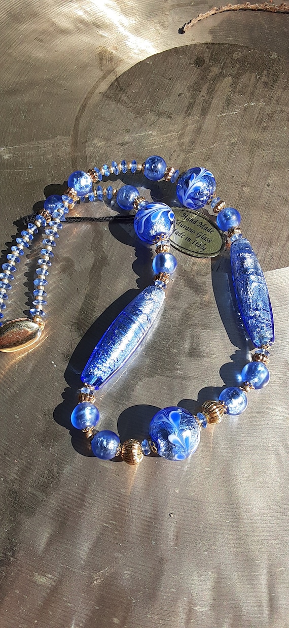 Venetian Murano Foil Choker