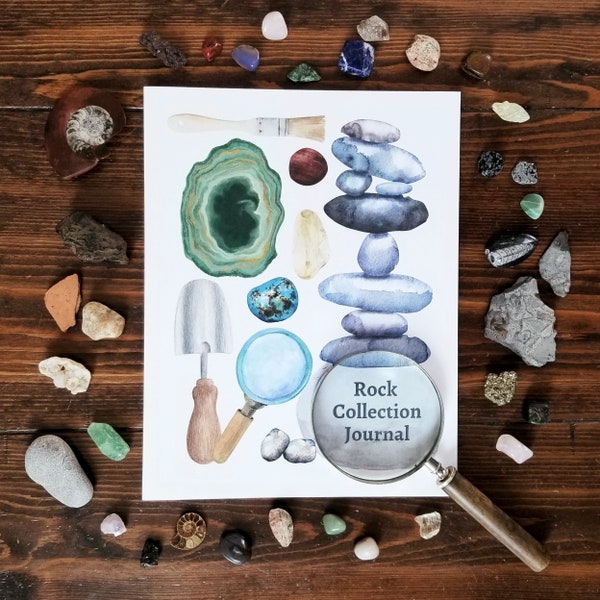 Rocks & Minerals Collection Journal | Nature Study | Homeschool | Charlotte Mason | Montessori | Printable