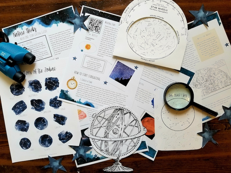 Night Sky Unit Study Curious Trails Moon Phases Unit Study Nature Study Homeschool Curriculum image 4