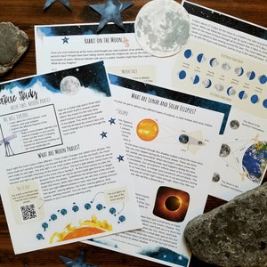 Night Sky Unit Study Curious Trails Moon Phases Unit Study Nature Study Homeschool Curriculum image 3