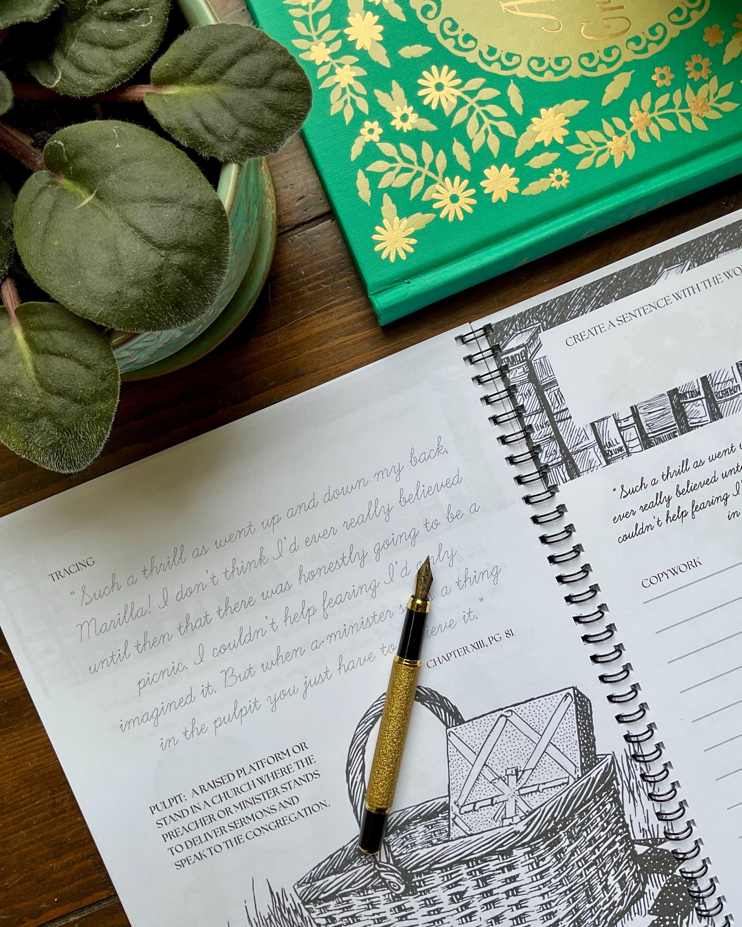Anne of Green Gables CURSIVE Copywork | Charlotte Mason Handwriting and ...