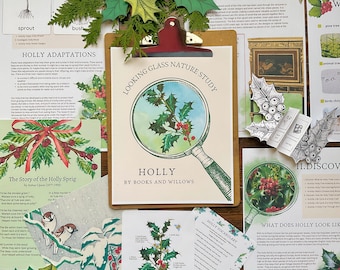 Holly Tree Nature Study: Christmas Homeschool Curriculum (PDF Download)