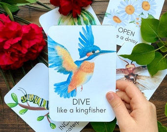 Summer Movement Cards: Montessori Preschool (PDF Download)