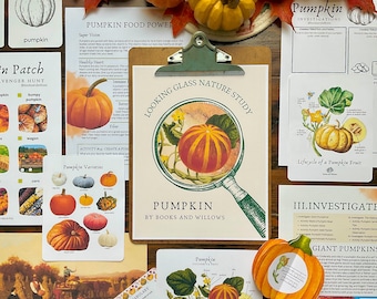 Pumpkin Nature Study: Autumn Homeschool Curriculum (PDF Download)