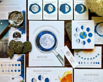 Moon Unit - Looking Glass Nature Study | Homeschool Printable Curriculum | Charlotte Mason