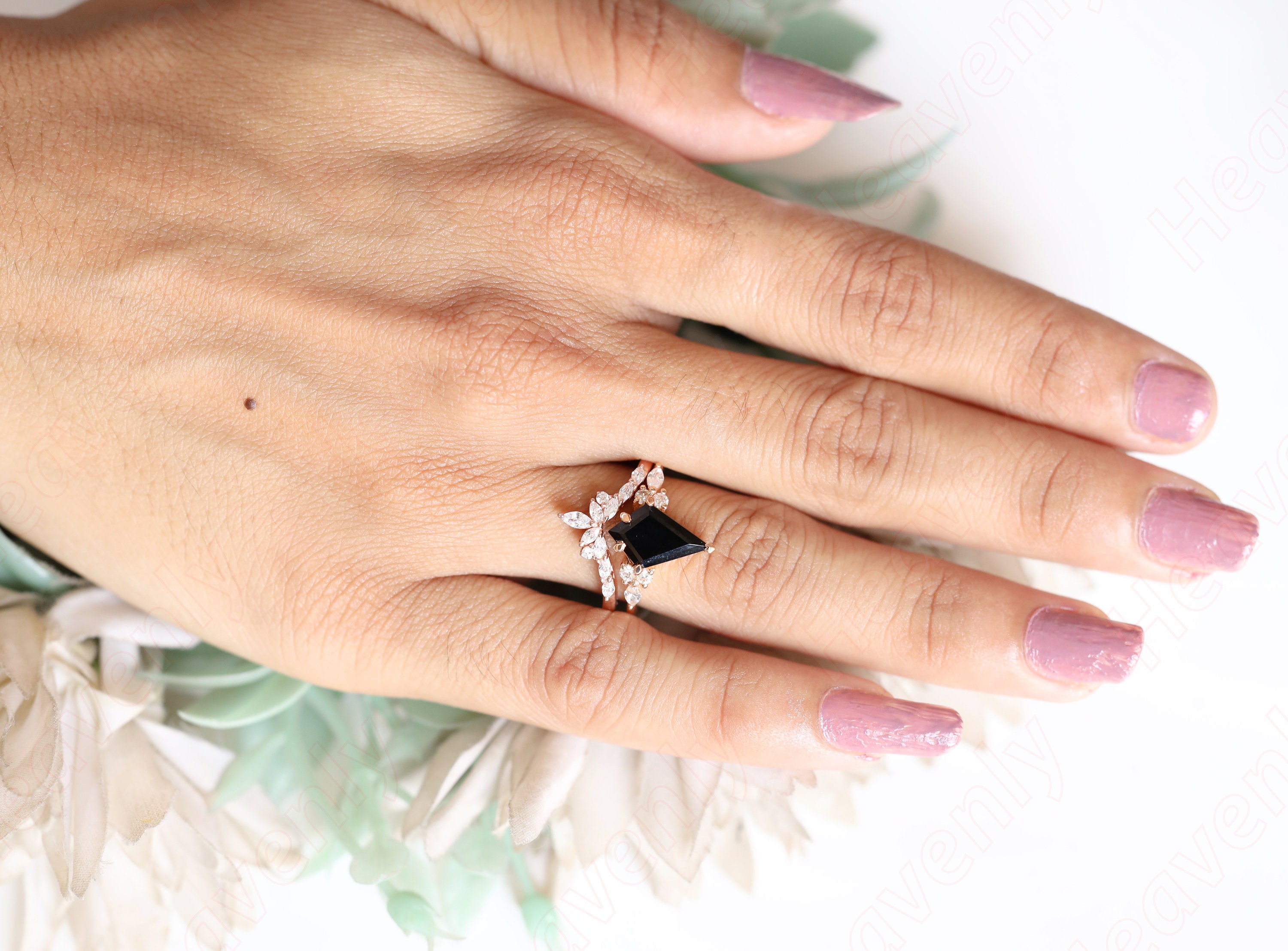 3.10 Ctw Kite 12.00x8.00mm 14K Rose Gold 925 Silver Natural