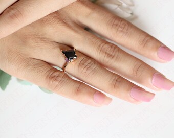 3.10 Ctw Kite 12.00x8.00mm 925 Silver 14K Rose Gold Plated