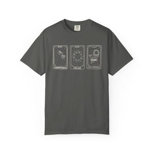 Camiseta de la Carta Mística del Tarot: Ropa astrológica única, regalo para amantes del tarot, moda espiritual, La Templanza, El Sol, La Emperatriz