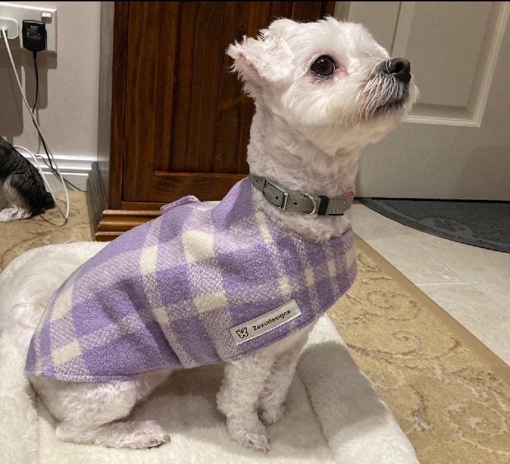 Dog coats wool dog coat sustainable dog coats recycled wool dog winter warmers eco friendly dog coat