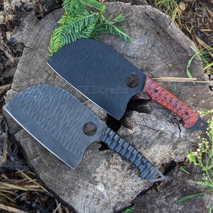 Handmade Serbian Cleaver Knife: Stainless Steel Full Tang Kitchen Chopper