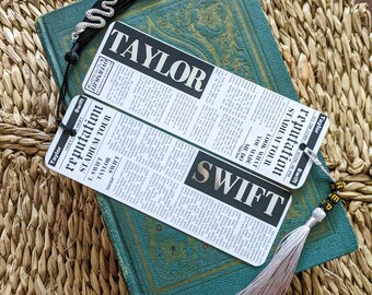 Taylor Swift Reputation Bookmark Confetti Inspired | Taylor Swift Bookmark | Swiftie Stationery | Taylor Swift Inspired | Taylor Swift Gift