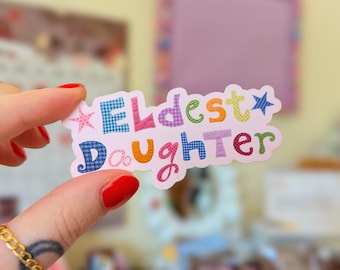 eldest daughter matte sticker