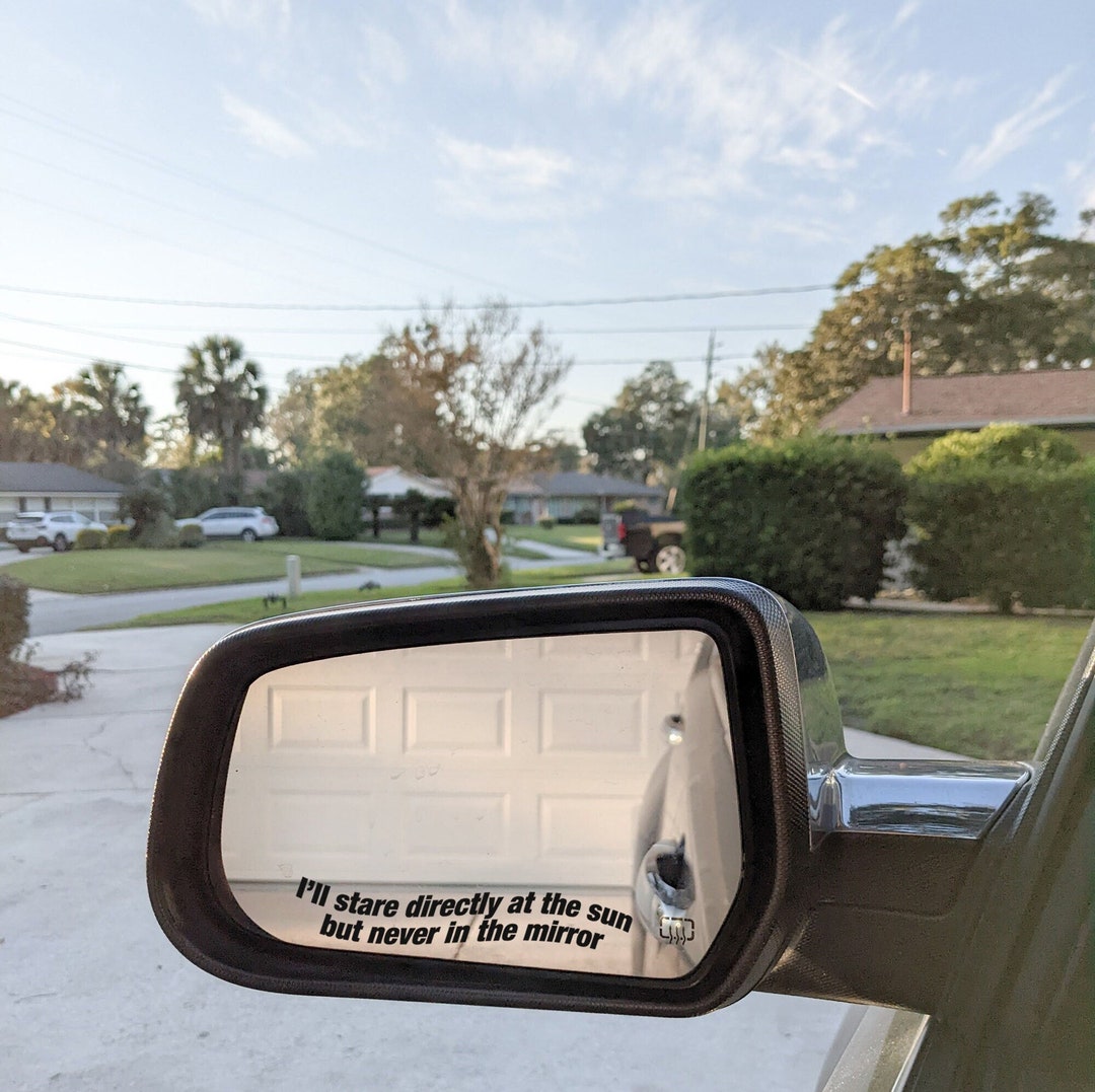 Sun Mirror Car Mirror Decal Vinyl Car Mirror Decal Etsy