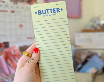 butter get this sh*t done notepad | writing pad | note pad | note taking | butter pun | funny notepad