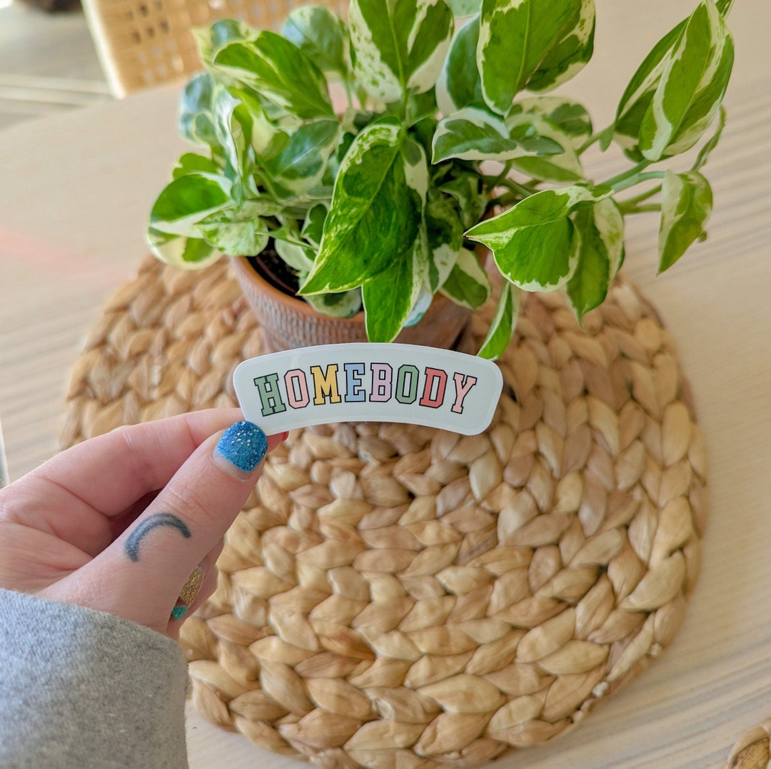 Homebody Sticker Pastel Sticker Cute Aesthetic Sticker Etsy