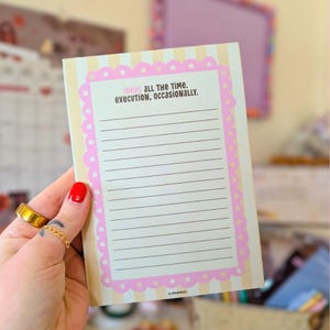 ideas all the time notepad | writing pad | note pad | note taking | kiss disco | execution occasionally