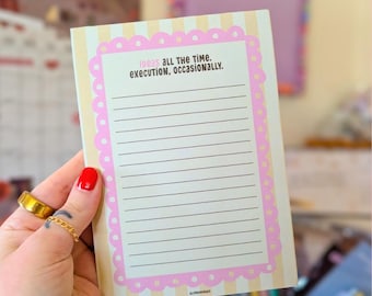 ideas all the time notepad | writing pad | note pad | note taking | kiss disco | execution occasionally