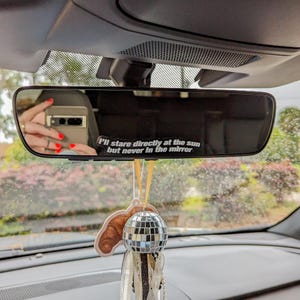 anti-hero decal | mirror decal | mirror sticker | car decal | car sticker | rooting for the anti-hero | stare directly at the sun | antihero