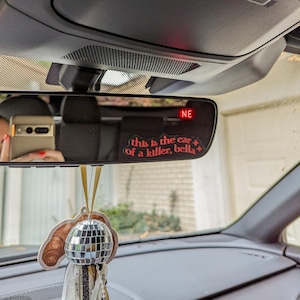 Calcomanía de coche asesino / calcomanía para espejo retrovisor / pegatina para espejo retrovisor / calcomanía para coche / pegatina para coche / pegatina para retrovisor / loca / tenedores / vampiros / titsoak