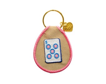 mahjong keychain