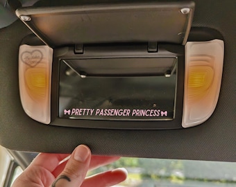 pretty passenger princess decal | mirror decal | mirror sticker | car decal | car sticker | passenger princess sticker | rearview sticker