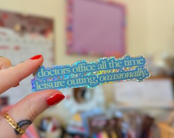 drs office glitter sticker
