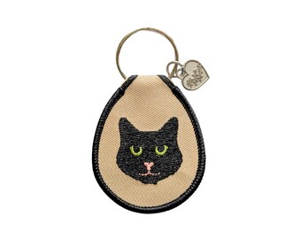 black cat keychain