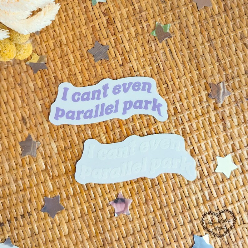 I Can't Even Parallel Park Decal | Mirror Decal | Mirror Sticker | Car ...