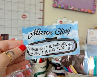 smashing the patriarchy decal | mirror decal | mirror sticker | car decal | car sticker | feminist | resist | fuck the patriarchy